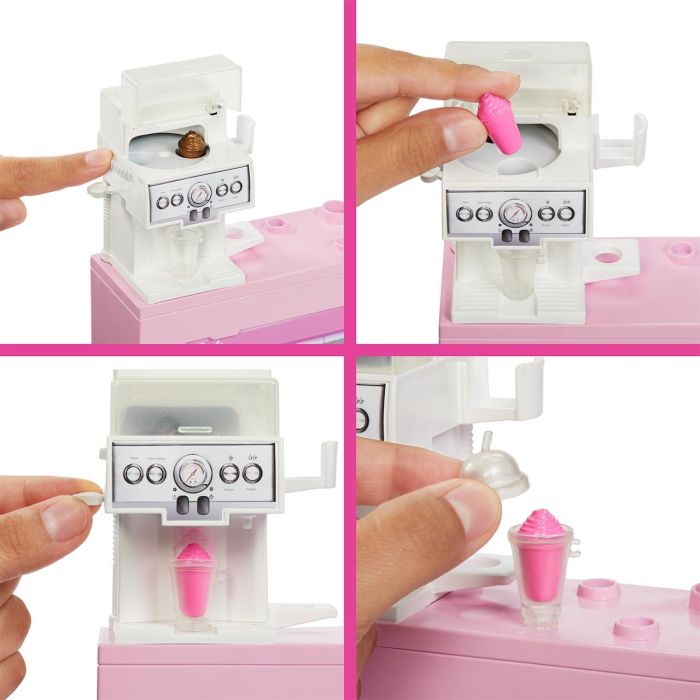 Mattel Barbie Muñeca y su Coffee Shop HXN94 Set de Juego para Niñas +3 Años 5 Mattel Barbie Muñeca y su Coffee Shop HXN94 Set de Juego para Niñas +3 Años 5