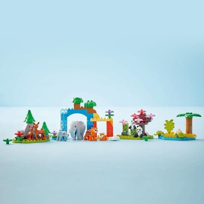 LEGO DUPLO My Town 10446 Familias de animales salvajes 3 en 1 - Juegos de aprendizaje temprano con animales 3 LEGO DUPLO My Town 10446 Familias de animales salvajes 3 en 1 - Juegos de aprendizaje temprano con animales 3