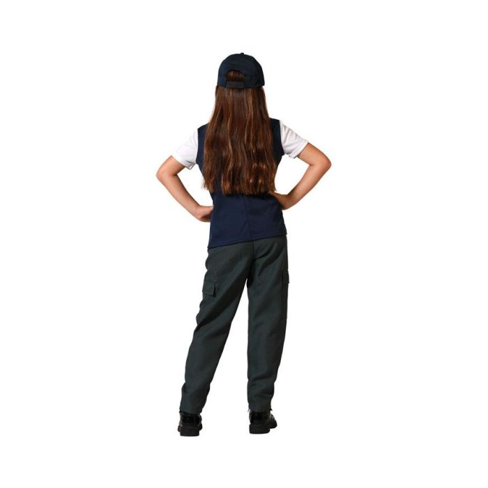 Disfraz Policia Chaleco Azul Niña Infantil 5-6 Años 2 Disfraz Policia Chaleco Azul Niña Infantil 5-6 Años 2