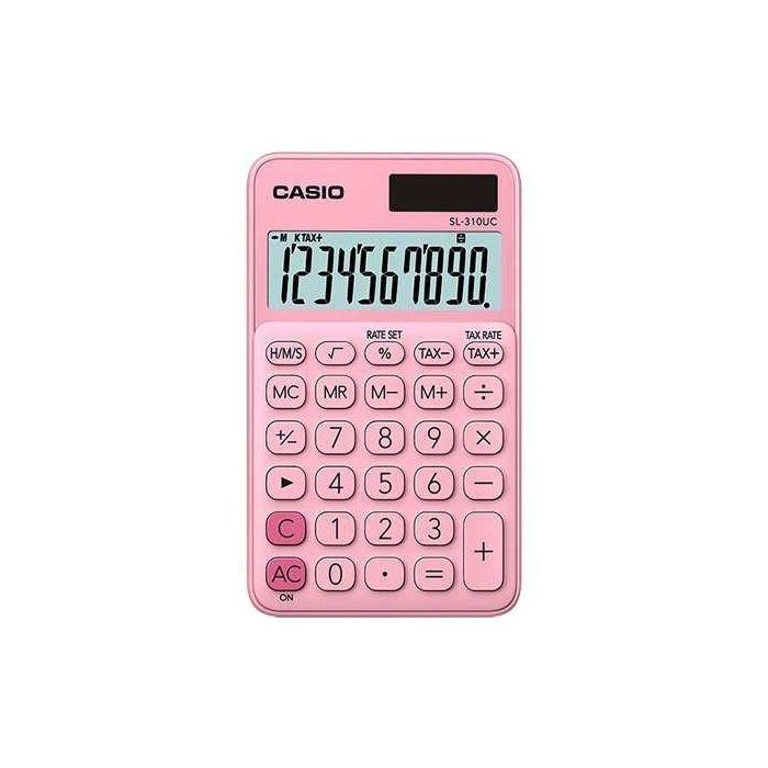 Casio Calculadora De Oficina Rosa Claro Sl-310Uc-Pk Casio Calculadora De Oficina Rosa Claro Sl-310Uc-Pk