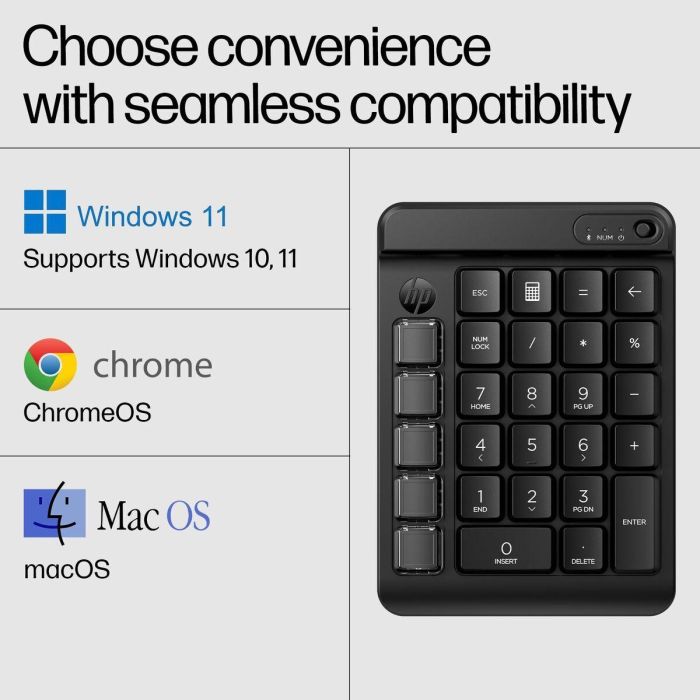 HP Teclado NUMERICO 430 programable inalambrico 17 HP Teclado NUMERICO 430 programable inalambrico 17