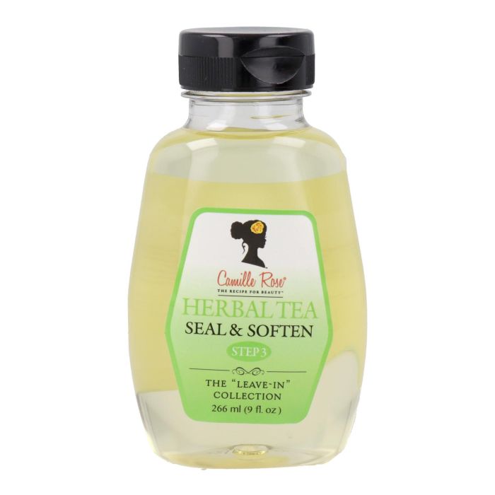 Camille Rose Herbal Tea Seal & Soften Step 3 Leave in 266Ml - Aceite capilar ligero con infusión de hierbas para suavizar y sellar la humedad