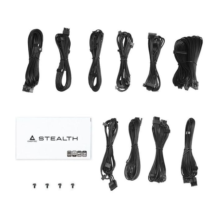 Chieftec Fuente de Alimentación SPX-1000-FC 1000W 80+ Platinum ATX 3.1 Totalmente Modular 2