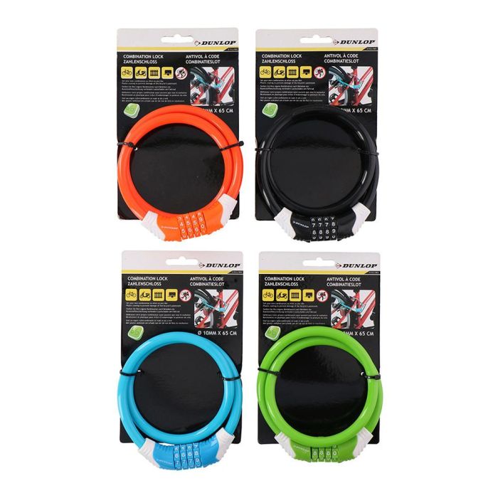 Dunlop Candado con Combinación 65cm Colores Surtidos 1 Dunlop Candado con Combinación 65cm Colores Surtidos 1