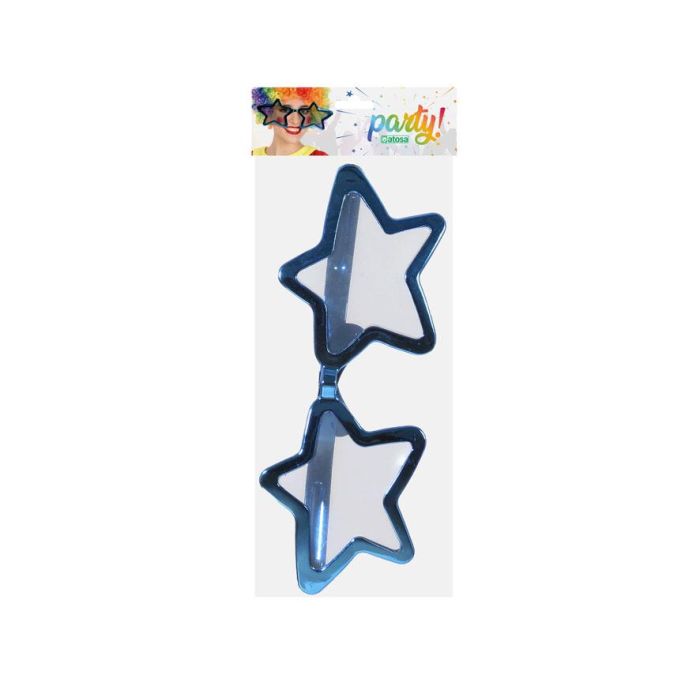 Gafas Estrellas Azul XXL para Fiestas y Disfraces - Brillante y Metálicas 1 Gafas Estrellas Azul XXL para Fiestas y Disfraces - Brillante y Metálicas 1