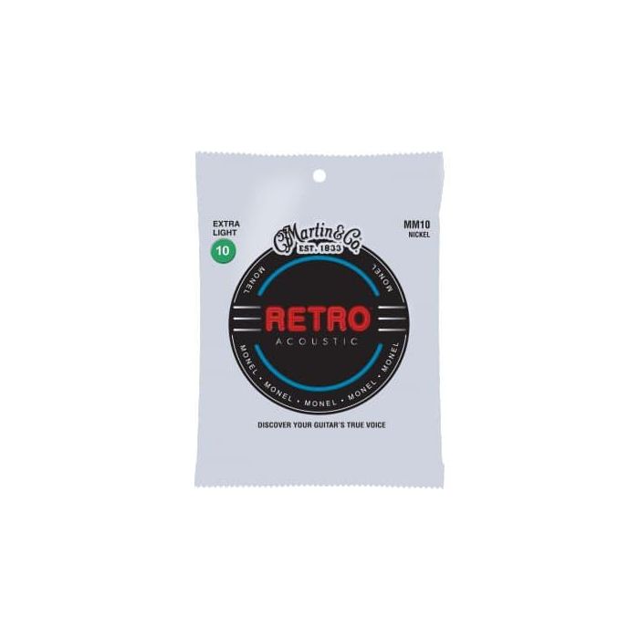 Juego Acústica Retro Monel Extra Light .010 Juego Acústica Retro Monel Extra Light .010