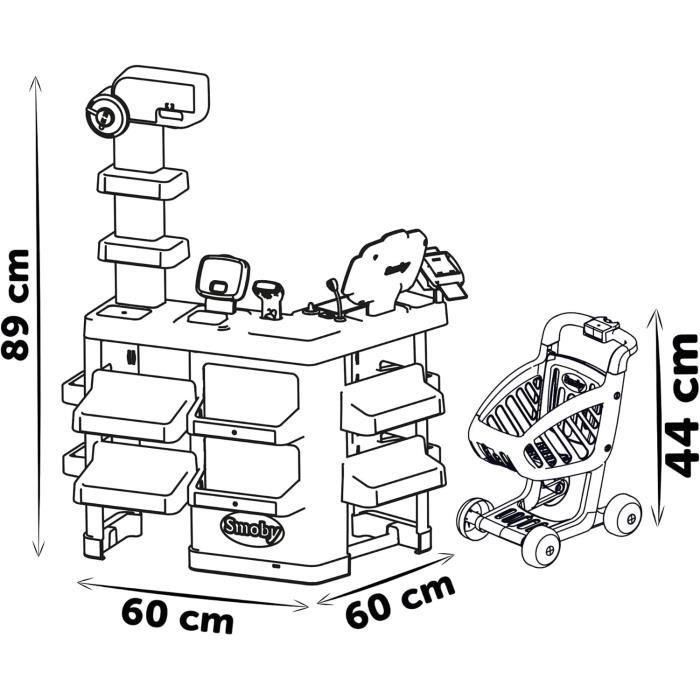 Smoby SMOB350239 Supermercado Infantil de Juguete, Para Niños +3 Años 5