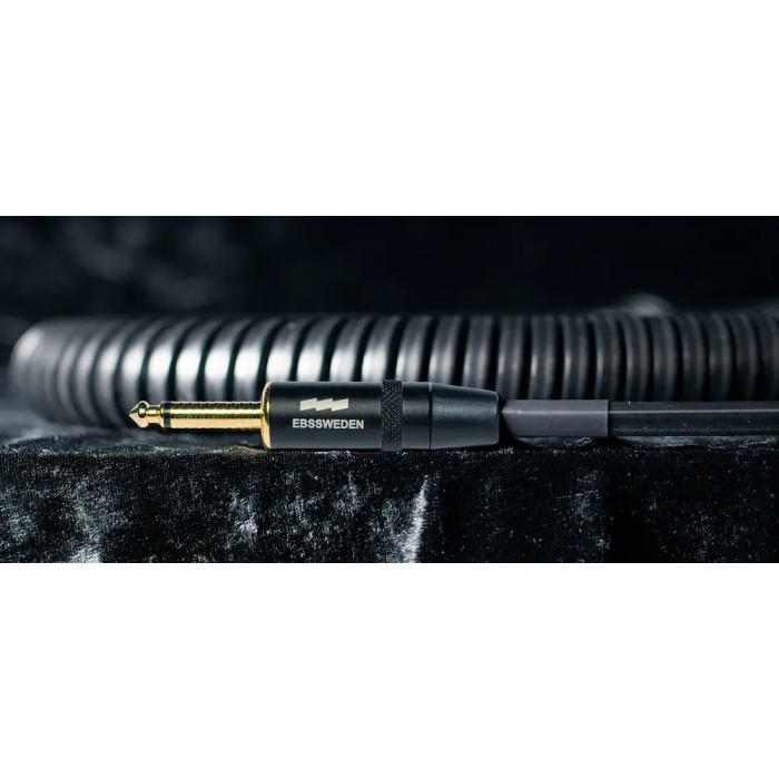 EBS Cable de instrumento Regular Square jack 6.35mm, forma cuadrada antienredos, 6.8m, conectores rectos chapados en oro WaveGrip