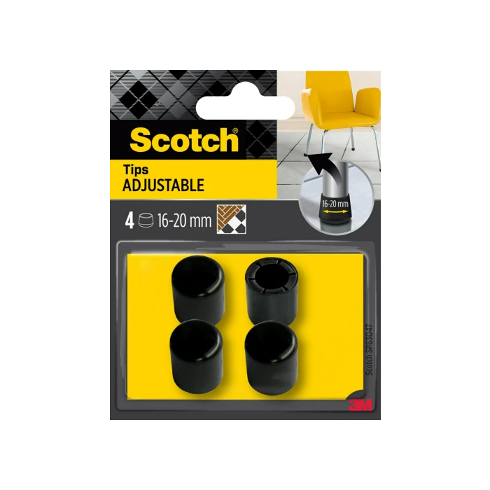 Scotch Blister 4 Conteras Ajustable 16-20mm SP83O47 7100309584 para Muebles, Protege Suelos