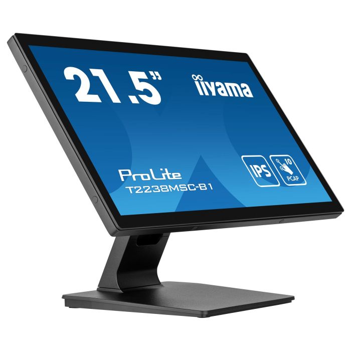 iiyama ProLite T2238MSC-B1 Monitor táctil IPS de 21.5" Full HD (1920x1080) con panel 10 puntos táctiles, HDMI, DisplayPort, USB 3.2, Altavoces, Negro iiyama ProLite T2238MSC-B1 Monitor táctil IPS de 21.5" Full HD (1920x1080) con panel 10 puntos táctiles, HDMI, DisplayPort, USB 3.2, Altavoces, Negro