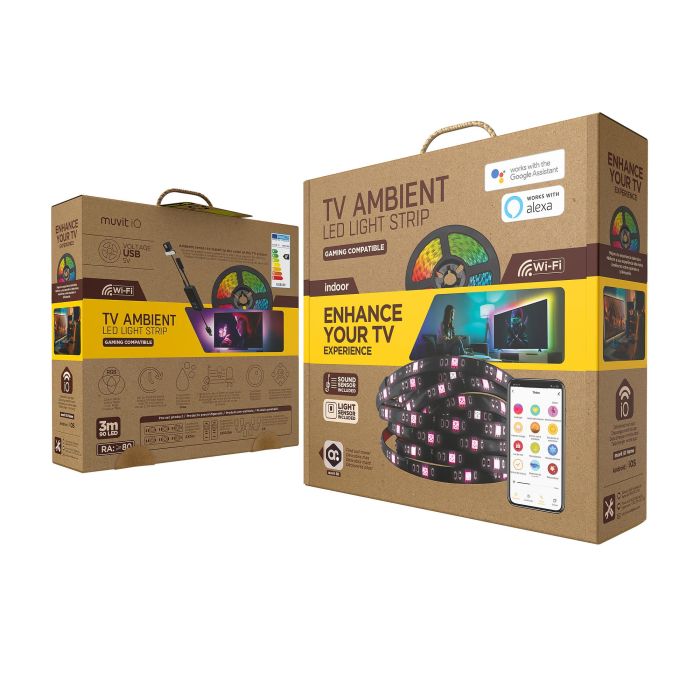 Tira LED Muvit IO MIOLST005/ 3m/ Color RGB/ Regulable 4 Tira LED Muvit IO MIOLST005/ 3m/ Color RGB/ Regulable 4