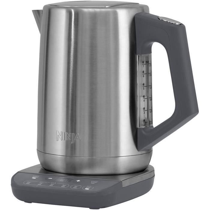 Hervidor de agua - NINJA - KT201EU - 3000 W - 1,7 L - Temperatura regulable - Acero inoxidable Hervidor de agua - NINJA - KT201EU - 3000 W - 1,7 L - Temperatura regulable - Acero inoxidable