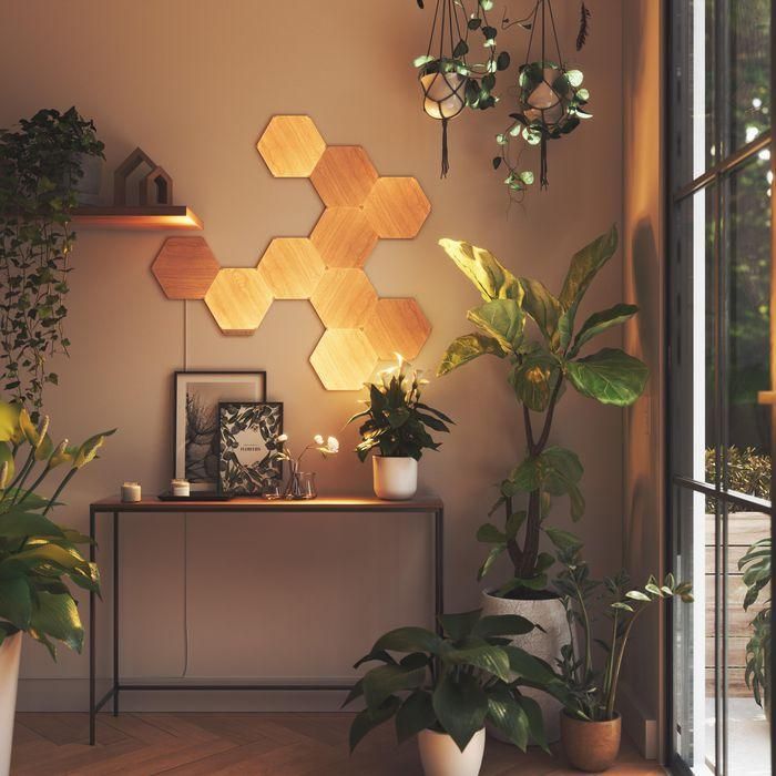 Panel LED Nanoleaf NL52-K-3002HB-13PK Blanco Marrón 4000 K 4 Panel LED Nanoleaf NL52-K-3002HB-13PK Blanco Marrón 4000 K 4