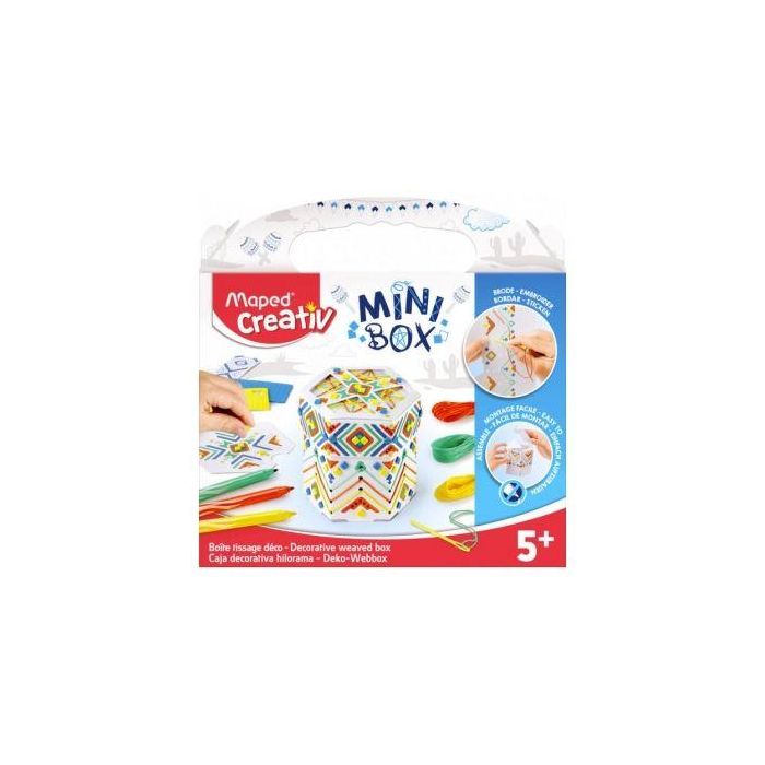 Kit Manualidades Maped Minibox Hilorama 907033/ 3 Rotuladores + 2 Tablas Mosaico + 3 Hilos de Colores + Caja de Construcción 4 Kit Manualidades Maped Minibox Hilorama 907033/ 3 Rotuladores + 2 Tablas Mosaico + 3 Hilos de Colores + Caja de Construcción 4