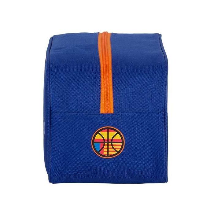 Zapatillero de Viaje Valencia Basket Azul Naranja (29 x 15 x 14 cm)