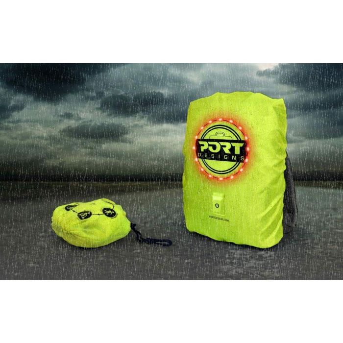 Port Designs POR1685165592336 Funda Lluvia Universal con LED Recargable para Mochilas hasta 25L / Portátiles 14-15.6 pulgadas 2 Port Designs POR1685165592336 Funda Lluvia Universal con LED Recargable para Mochilas hasta 25L / Portátiles 14-15.6 pulgadas 2