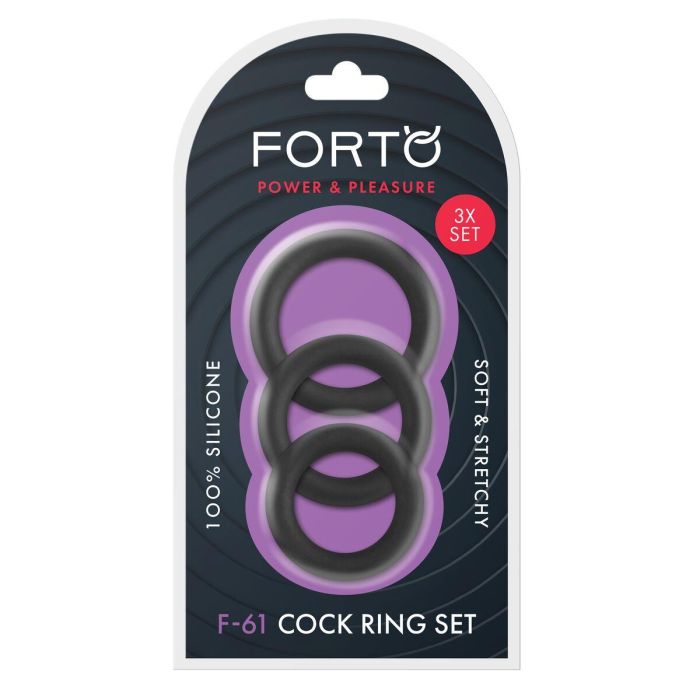 Anillo para el Pene Forto Negro (Talla única) 7