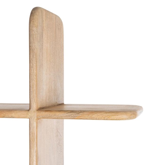 Estantería Natural Madera de Mango Salón 124 X 28 X 200 cm