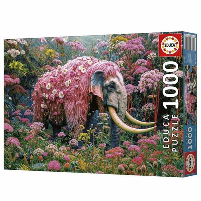 Puzzle 1000 piezas elefante floral 1 Puzzle 1000 piezas elefante floral 1