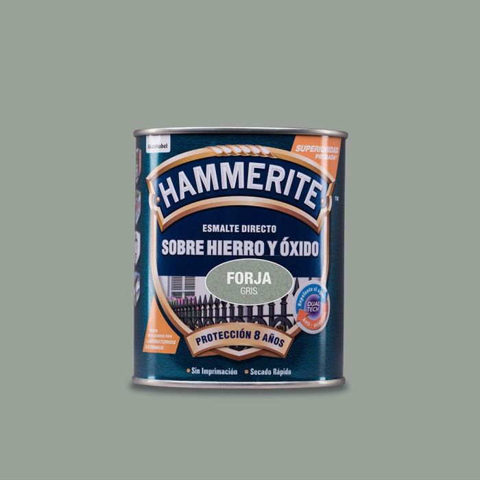 Hammerite esmalte metalico gris forja 0.750l 5093227