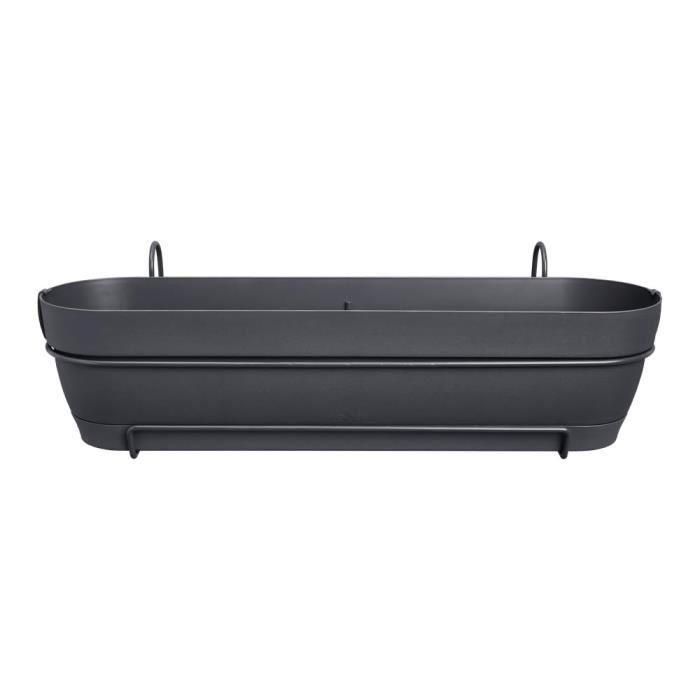 Balcón rectangular ELHO Vibia Campana Allin1 - Ø 70 - Plástico - 11 l - Antracita 1 Balcón rectangular ELHO Vibia Campana Allin1 - Ø 70 - Plástico - 11 l - Antracita 1