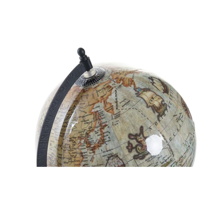 Globo Terraqueo Colonial DKD Home Decor Marron 20 x 33 x 23 cm (4 Unidades) 1