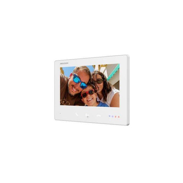 Hikvision Monitor interior WiFi con pantalla táctil 7" para videoportero HD 2 hilos, blanco 1 Hikvision Monitor interior WiFi con pantalla táctil 7" para videoportero HD 2 hilos, blanco 1