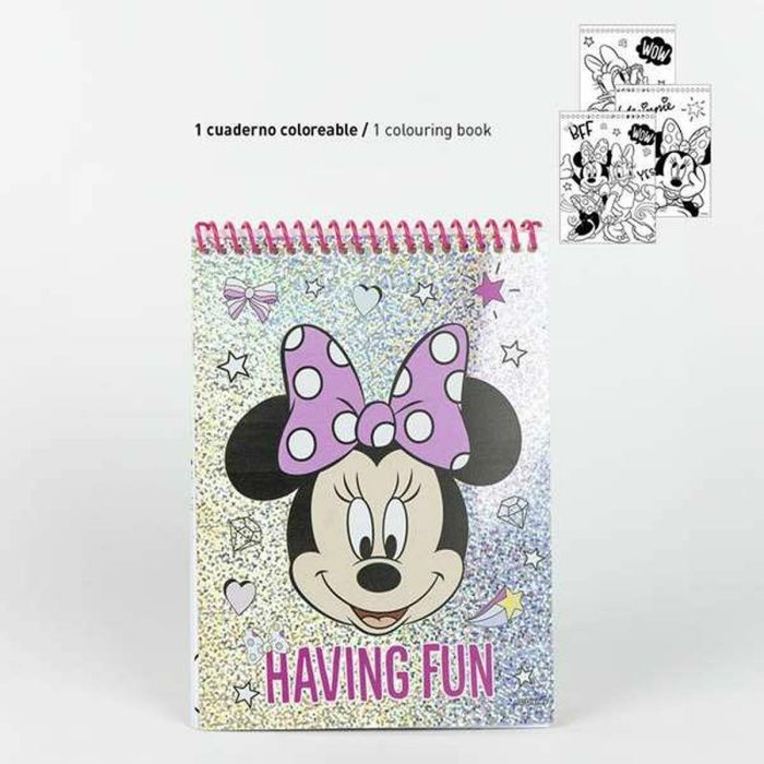 Conjunto de papelería coloreable minnie 30.0 x 30.0 x 2.5 cm 6