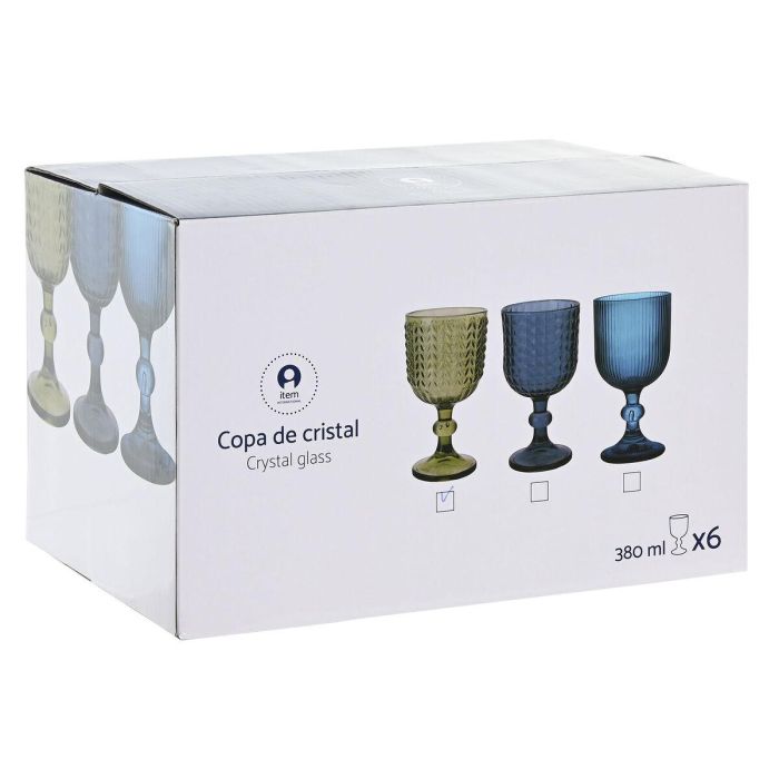 Copa Basicos DKD Home Decor Azul 8.8 x 16.3 x 8.8 cm Set de 6 1