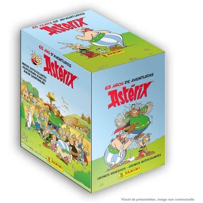 Panini PAN8051708018035 Caja 36 Bolsillos Astérix 65 Aniversario para Álbum de Pegatinas Coleccionables con 180 Pegatinas