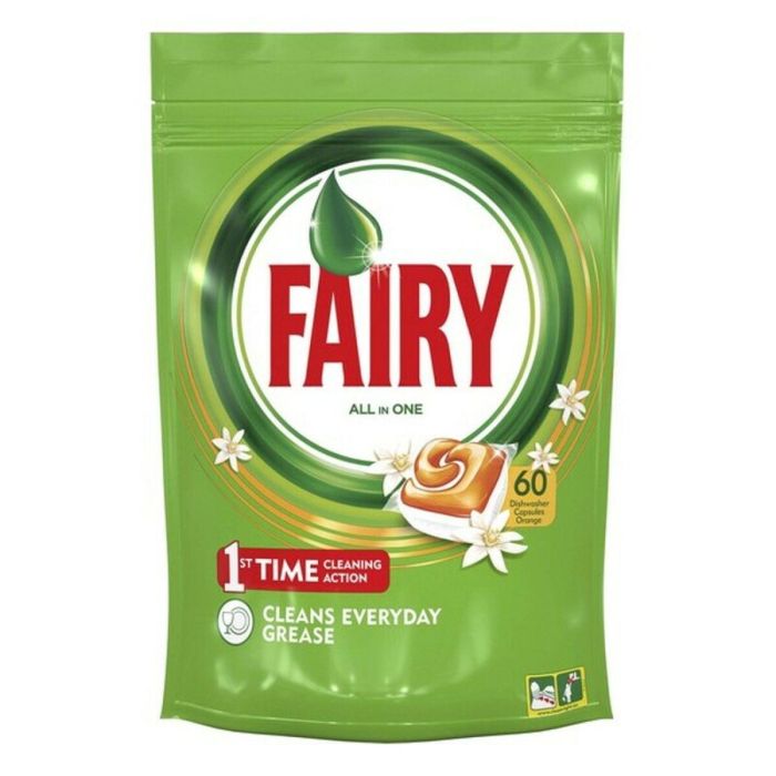 Fairy Todo en 1 Naranja Cápsulas Lavavajillas - 60 Monodosis para Grasa Persistente y Brillo Impecable en Ciclos Cortos Fairy Todo en 1 Naranja Cápsulas Lavavajillas - 60 Monodosis para Grasa Persistente y Brillo Impecable en Ciclos Cortos