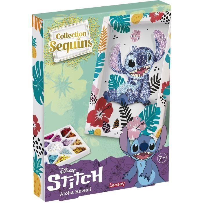 Colección de lentejuelas STITCH, juego creativo, set Disney Stitch, a partir de 7 años, LANSAY 4 Colección de lentejuelas STITCH, juego creativo, set Disney Stitch, a partir de 7 años, LANSAY 4