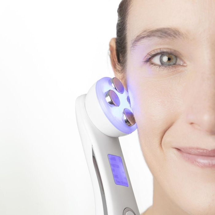 Masajeador Facial con Radiofrecuencia, Fototerapia y Electroestimulación Wace InnovaGoods 9 Masajeador Facial con Radiofrecuencia, Fototerapia y Electroestimulación Wace InnovaGoods 9