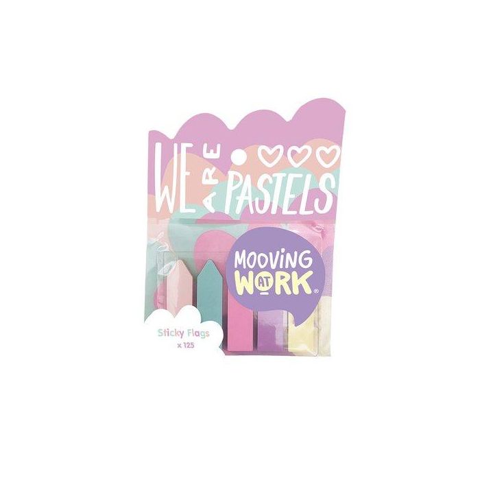 Banderitas Adhesivas Mooving Pastel Flechas Colores Blister De 5