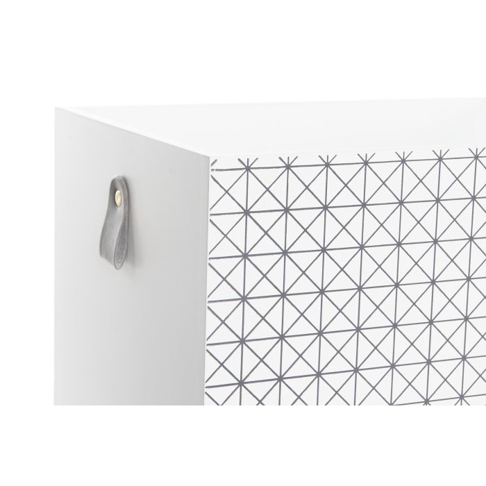 DKD Home Decor Caja de Almacenaje Set de 3 Madera Paulownia Blanco Gris 28 x 23 x 37 cm 2 DKD Home Decor Caja de Almacenaje Set de 3 Madera Paulownia Blanco Gris 28 x 23 x 37 cm 2