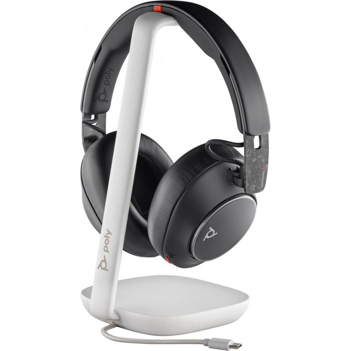 Poly Auriculares Inalámbricos Diadema Voyager Surround 85 con Cancelación Ruido Adaptable, 24h Batería, para Profesionales UC