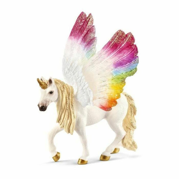 SCHLEICH - Unicornio con alas arcoiris - 70576