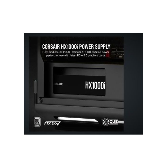 Fuente Aliment. Corsair Hx1000I 1000 Watt 80+ Platinum Pci E5 Atx 3.0 CP-9020259-EU 4 Fuente Aliment. Corsair Hx1000I 1000 Watt 80+ Platinum Pci E5 Atx 3.0 CP-9020259-EU 4