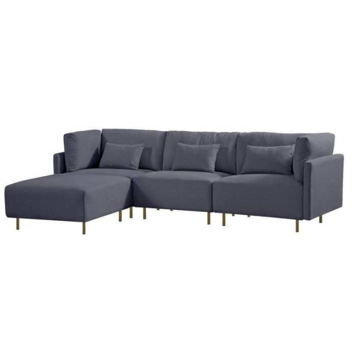 Sofa Moderno DKD Home Decor Gris 152.5 x 84 x 276 cm 1 Sofa Moderno DKD Home Decor Gris 152.5 x 84 x 276 cm 1