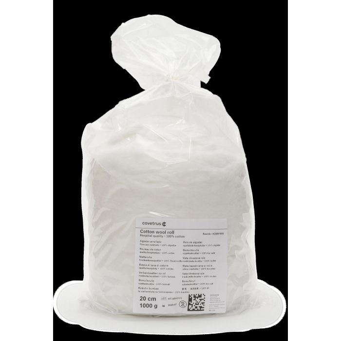 Covetrus Rolo De Algodón 20 cm x 7M 1000 gr - 100% Algodón, +/- 675 g/m²