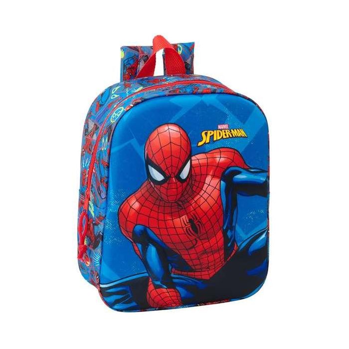Safta Mochila Guarderia 3D Spider-Man 3D 22x27x10 cm