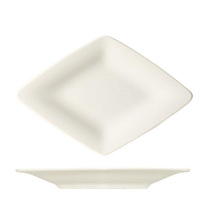 BAUSCHER Raffinesse Plato Triangular 34x24 cm de Porcelana, Colección Raffinesse (6 Unidades)