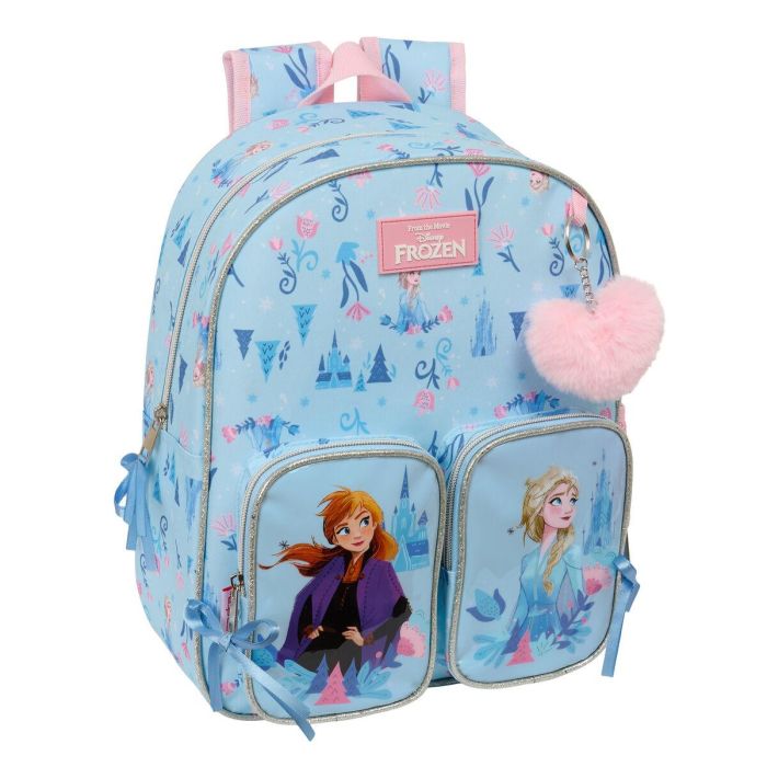 Mochila Escolar Frozen Ice magic Azul claro 28 x 34 x 10 cm