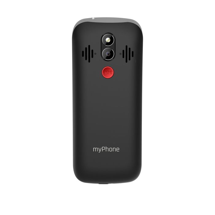 Myphone Halo 4 - Teléfono Móvil con Teclas Grandes, Botón SOS, 4G LTE, Dual SIM, Pantalla 3.5", Cámara 2 MP, 2500 mAh - Negro