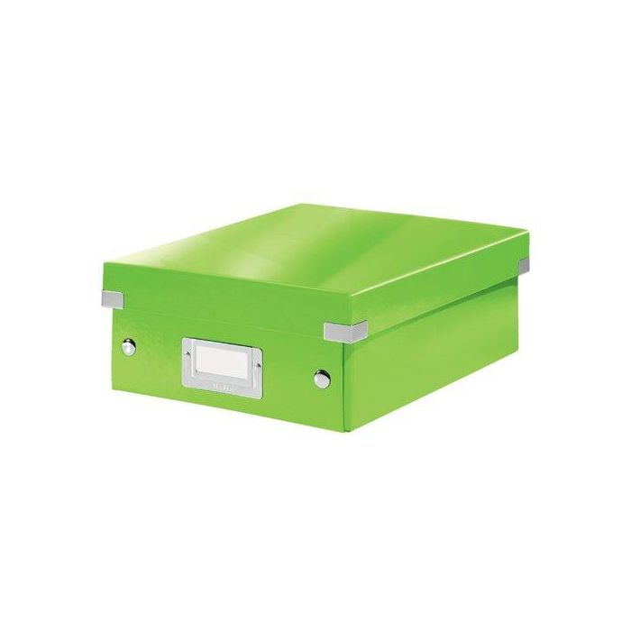 Caja Para Almacenamiento Leitz Click&Store Organizadora Pequeña 220X100X285 Mm Verde