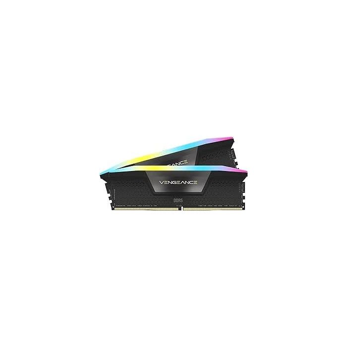 Corsair Memoria DDR5 32GB (2x16GB) 6000MHz Vengeance RGB, Intel XMP 3.0, Iluminación RGB, CMH32GX5M2B6000C38 Corsair Memoria DDR5 32GB (2x16GB) 6000MHz Vengeance RGB, Intel XMP 3.0, Iluminación RGB, CMH32GX5M2B6000C38