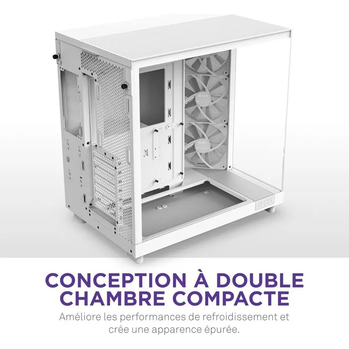 NZXT CC-H61FW-01 H6 Air Flow Midi Tower Blanco 5