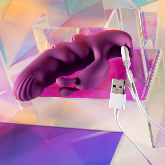 Vibrador Doble Estimulación Evolved Playboy Morado 8 Vibrador Doble Estimulación Evolved Playboy Morado 8