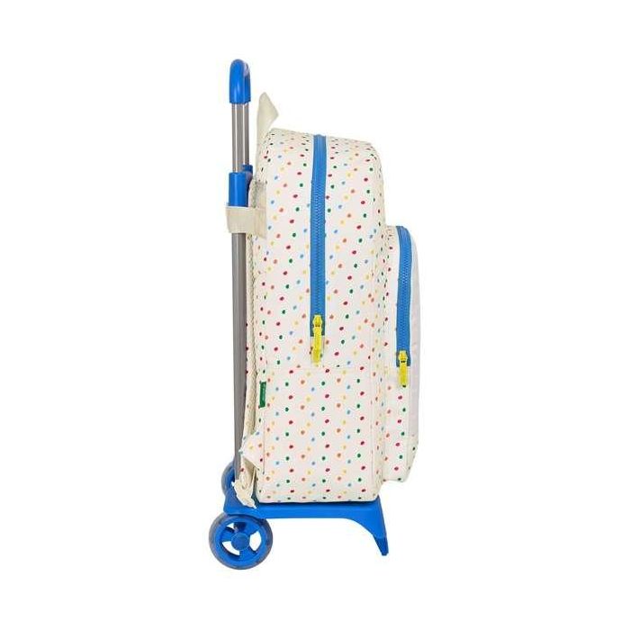 Mochila Escolar con Ruedas Benetton Topitos (30 x 46 x 14 cm) 2