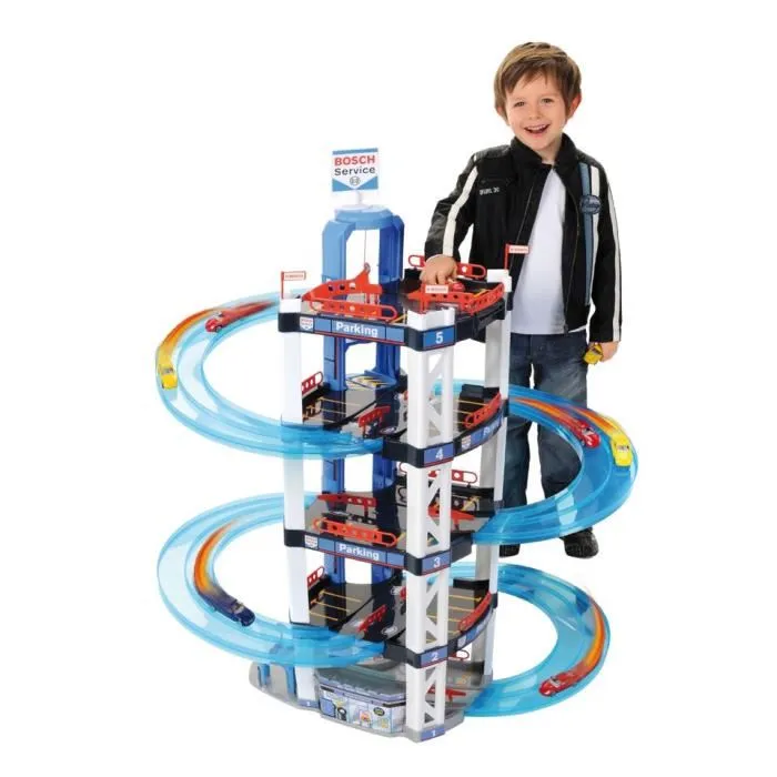 Bosch Garaje 5 Niveles con Ascensor, Gasolinera y Lavado, Incluye 2 Coches Pequeños 1 Bosch Garaje 5 Niveles con Ascensor, Gasolinera y Lavado, Incluye 2 Coches Pequeños 1